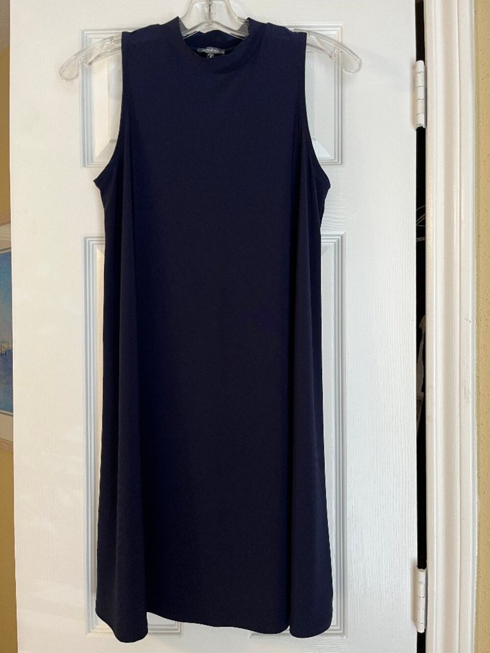 Neiman Marcus navy swing dress, size S
